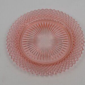 Anchor Hocking Miss America Pink Salad Plate 8.5" dia Depression Glass Elegant